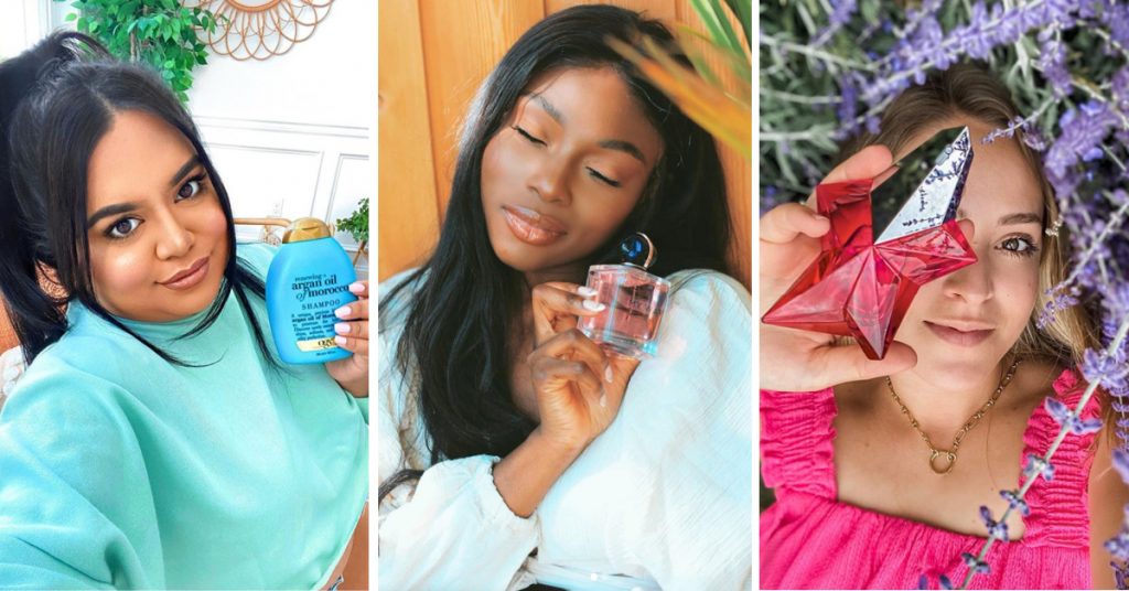 Sponsored content from beauty vloggers and influencers