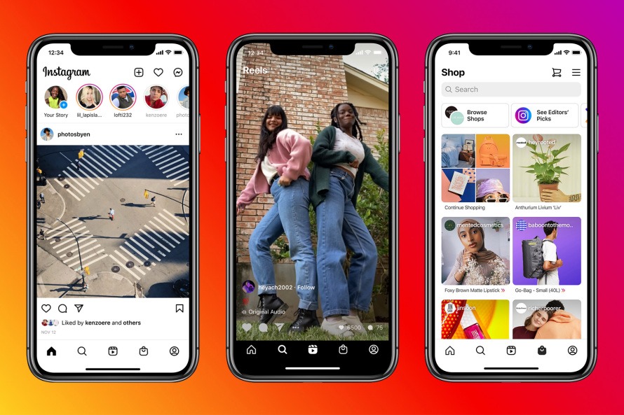 Instagram add Reels and Shop icons to homescreen